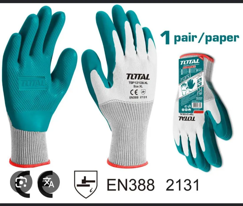 Guantes de seguridad de látex x12u - Total