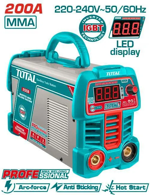 Soldadora Inverter Total Industrial Mma 200a