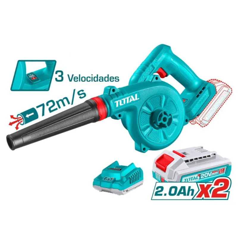 sopladora inalámbrica 20v 72m/s Total