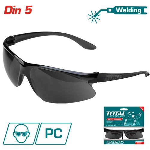 GAFAS DE SEGURIDAD PARA SOLDADURA (TONO OSCURO 10) - TOTAL